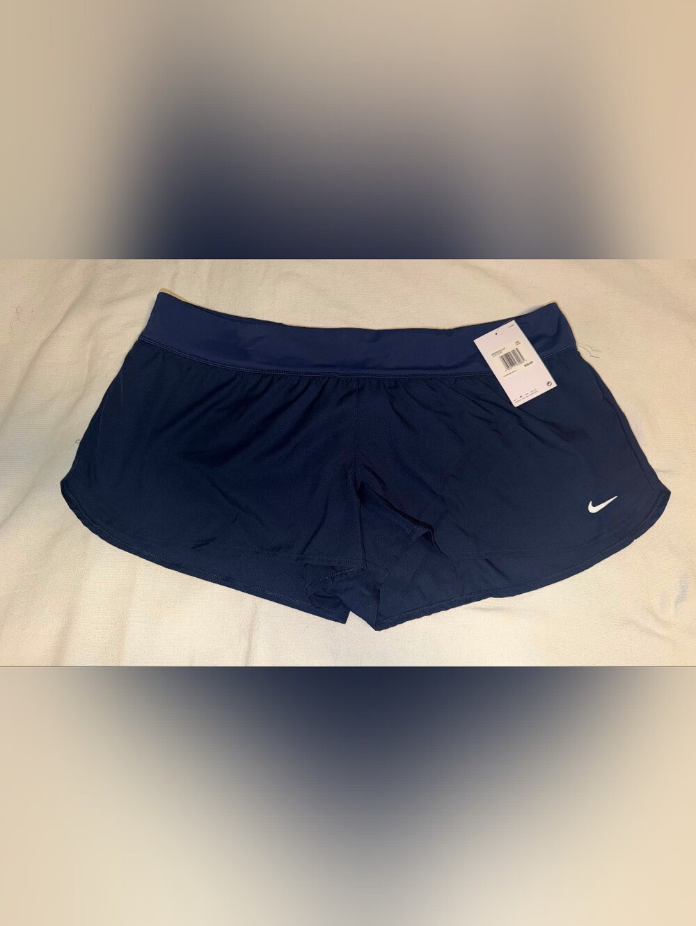 NWT Nike Women's Navy Athletic Running Shorts with Liner SIZE XXL